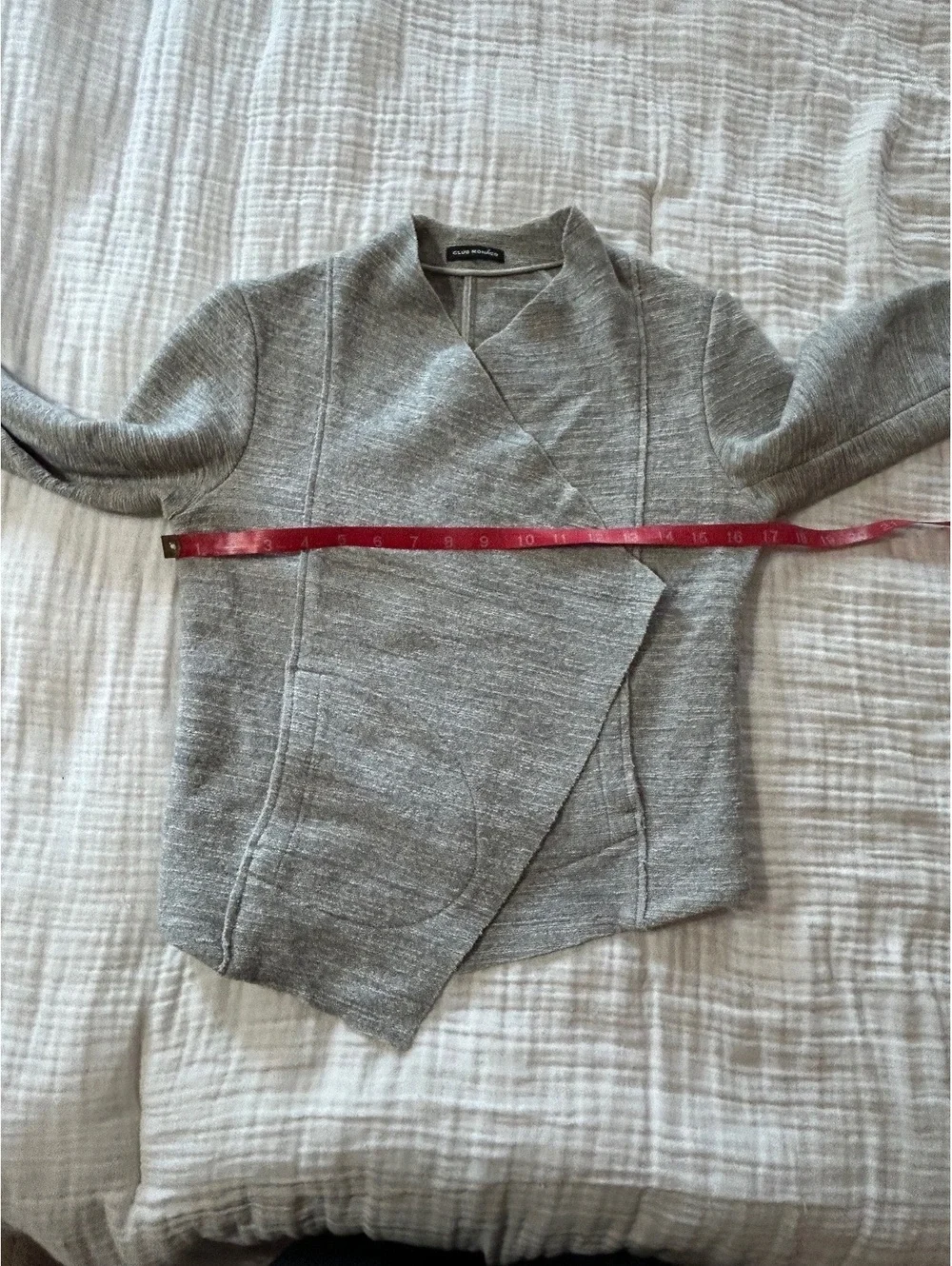 Club Monaco Asymmetrical Gray Blazer Jacket